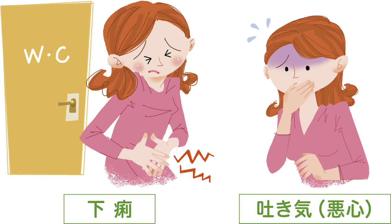 主な副作用のイラスト