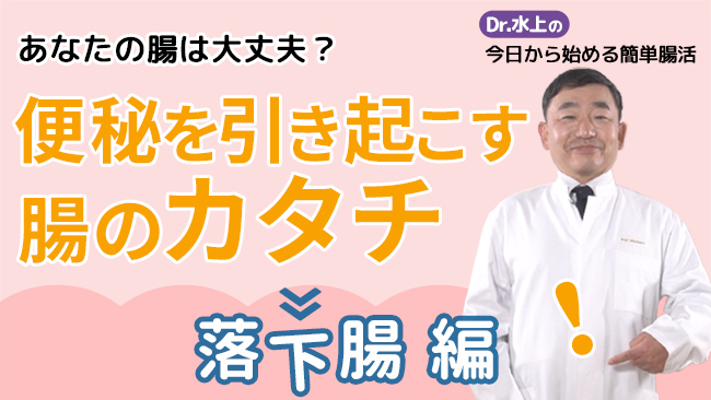 あなたの腸は大丈夫？<br>便秘を引き起こす腸のカタチ<br>－落下腸編－