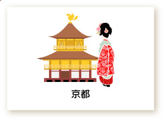 京都のイラスト